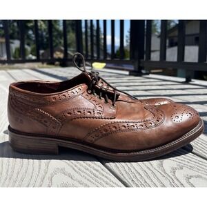 Bed Stu Algarve Brown Leather Wing Tip Oxford Dress Formal Shoe Men's Size 11